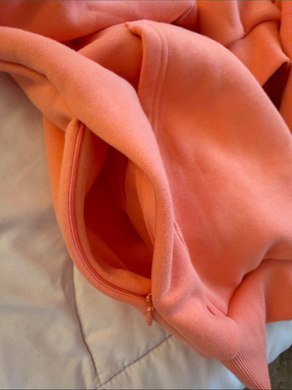 Women's Coral Zip-Up Hoodie - Picture 9 of 12
